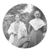 SA0174 - Identified on the back as office sisters- Serina, Ada, and Mary. See comment field for SA 0198.